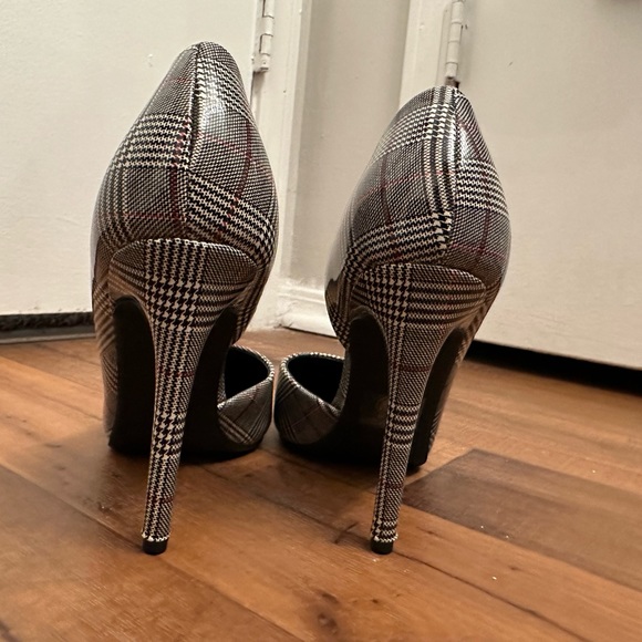 "D Heart" Women's Gray Platform High Heels Size - Picture 6 of 6